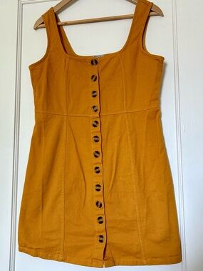 VINTAGE Yellow Tank Mini Dress
